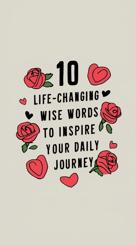 10 Life-Changing Wise Words to Inspire Your Daily Journey