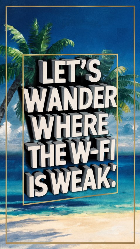 Let's Wander Where The Wi-Fi Is Weak Wallpaper