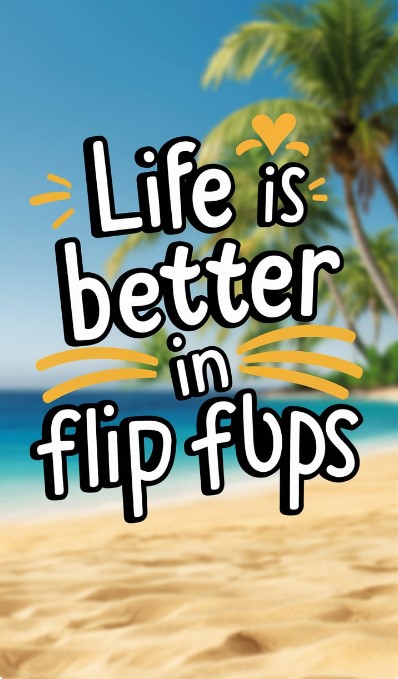 "Quotes And Contexts -- Life Is Better In Flip Flops 2" 