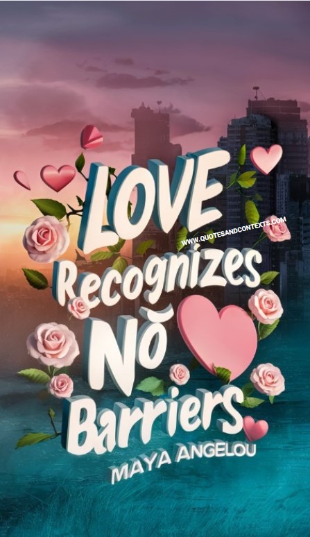 Love recognizes no barriers