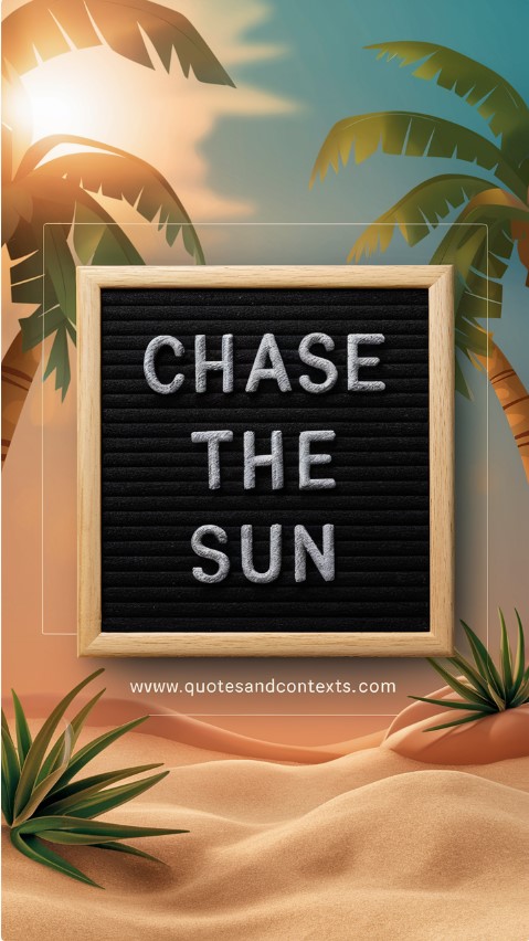 Summer Letter Board - Chase the Sun