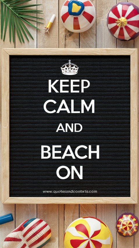 Summer Letter Board - Keep Calm and Beach On