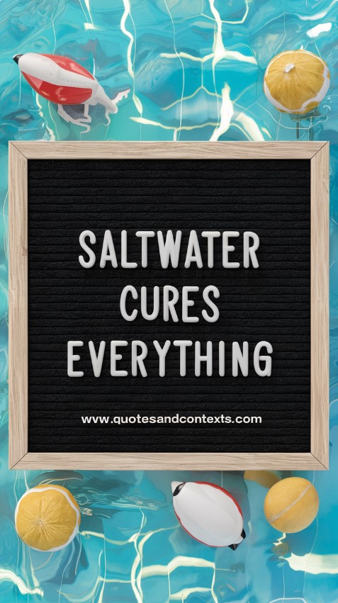 Summer Letter Board - Saltwater Cure Everything