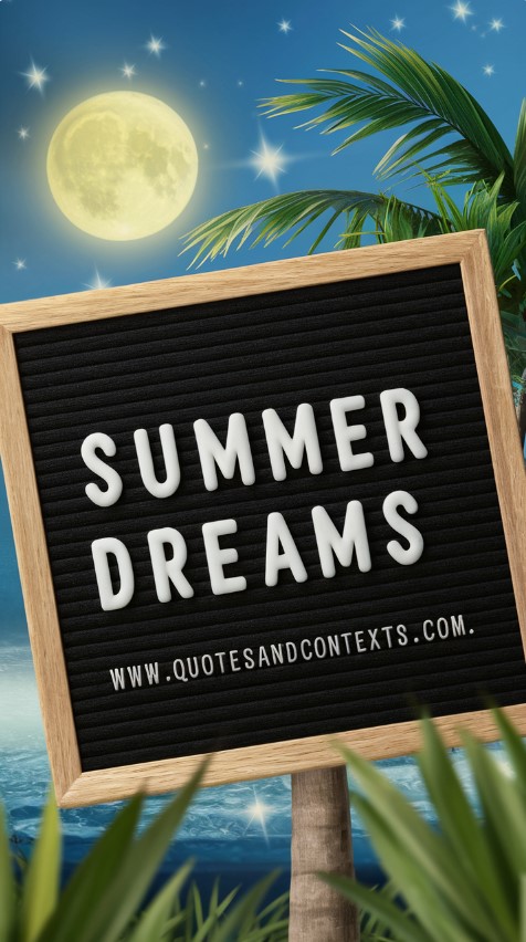 Summer Letter Board - Summer Dreams