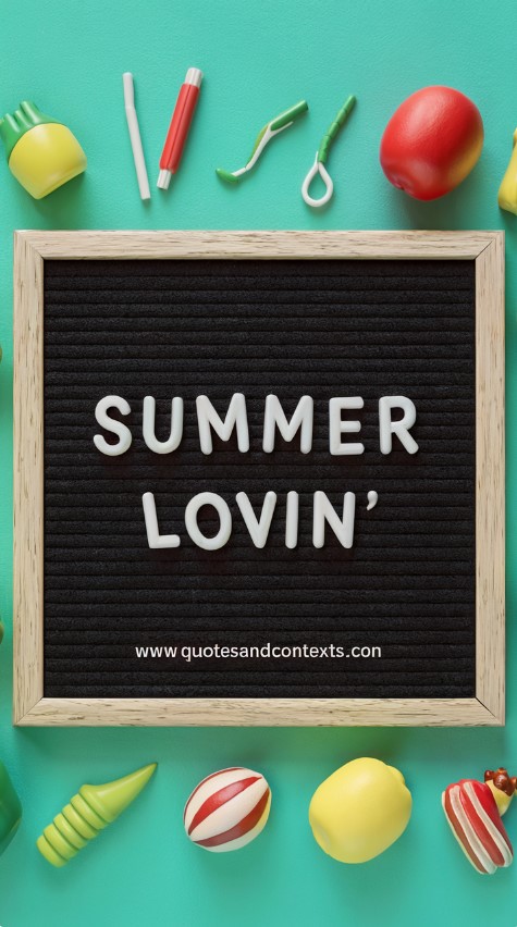 Summer Letter Board - Summer Lovin'