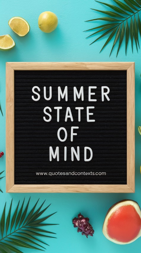 Summer Letter Board - Summer State of Mind