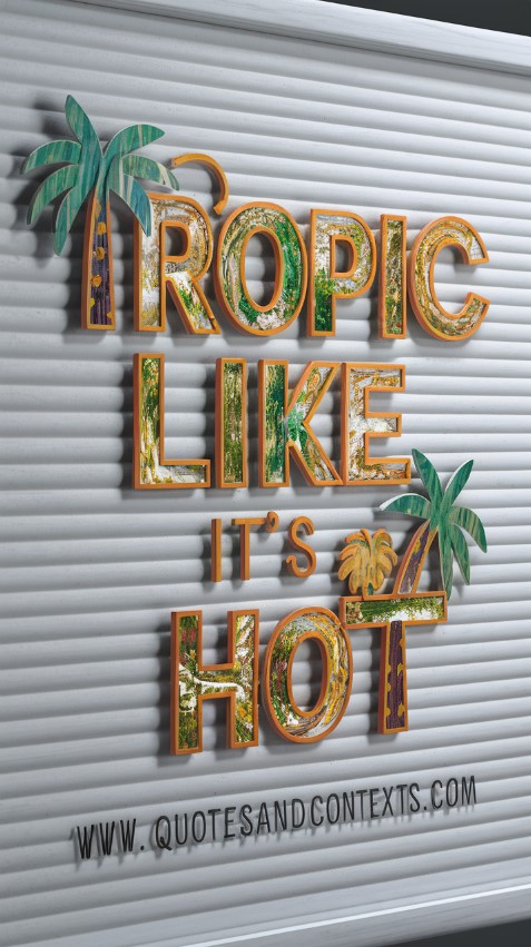 Summer Letter Board - Tropic Like It's Hot
