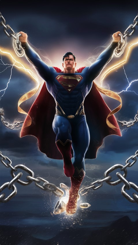 Superman Breaking Chains Wallpaper