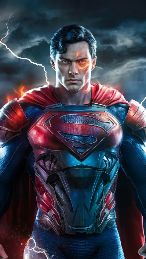 Superman in Battle Armor Wallpaper
