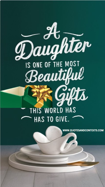 A daughter is one of the most beautiful gifts this world has to give