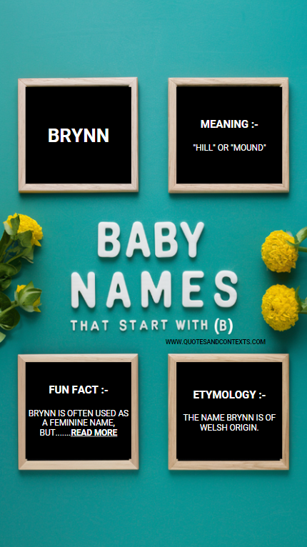 Baby Names That Start With B 2