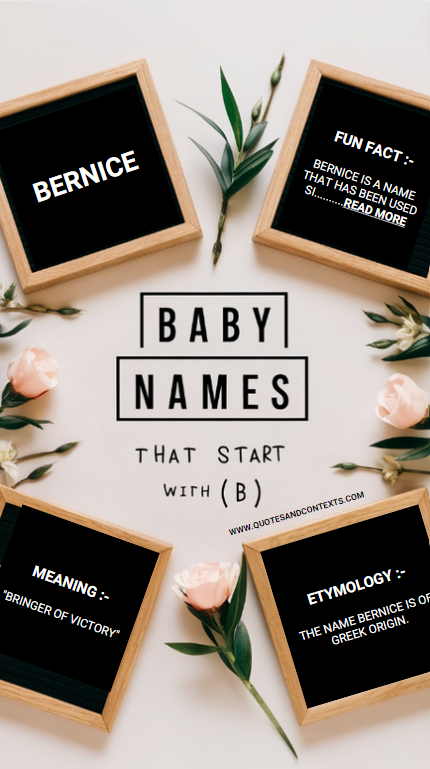 Baby Names That Start With B