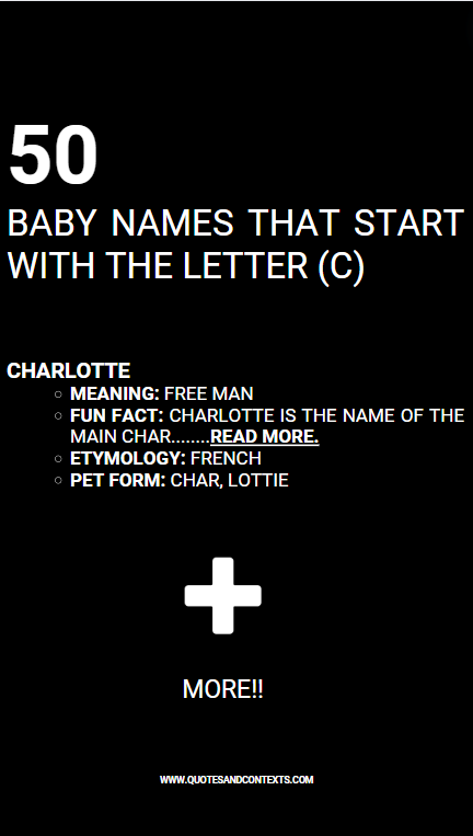 Baby Names That Start With The Letter C 1