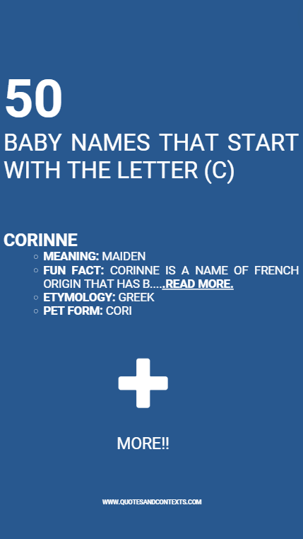 Baby Names That Start With The Letter C 4