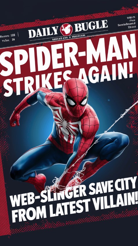 Daily Bugle Front Page - Spider-Man