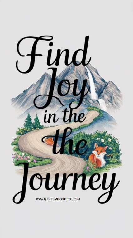 Find joy in the journey - Positive Quotes