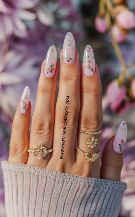 Floral Fantasy Ethereal Nails