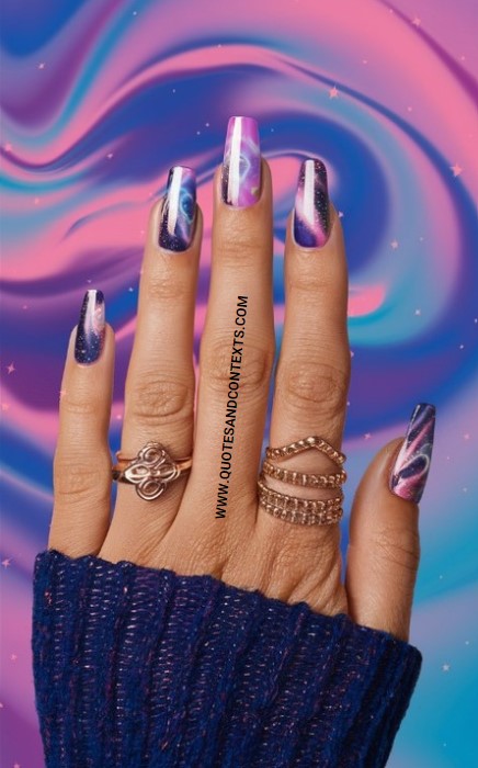 Galaxy Swirl Ethereal Nails