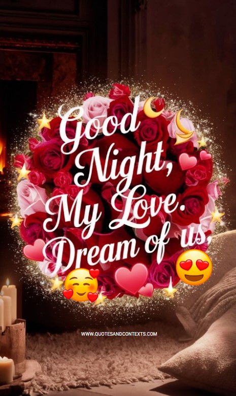 Good Night, My Love. Dream Of Us - Romantic Good Night Messages