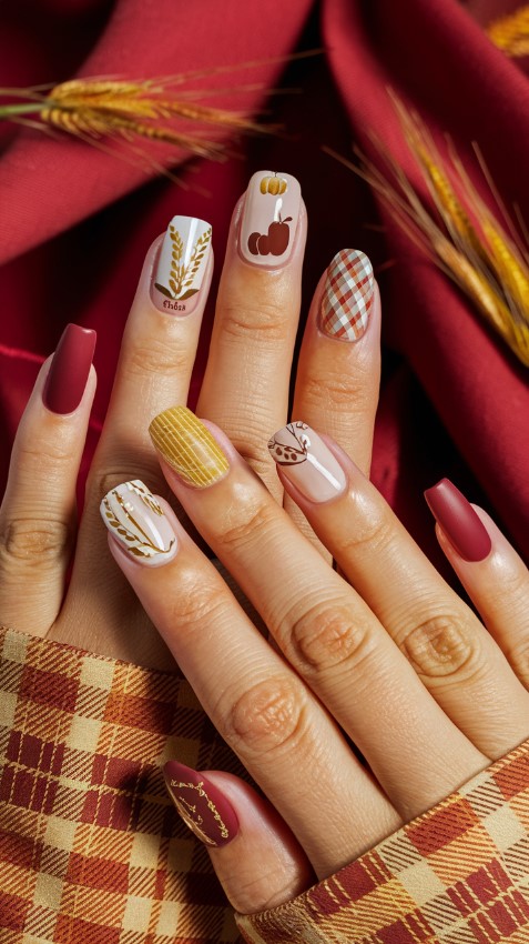 Harvest Festival Chic - Fall Nail Designs