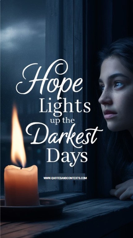 Hope lights up the darkest days