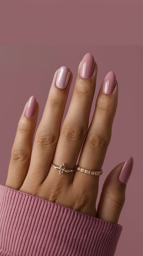 Matte Pink Elegance - Pink Nails