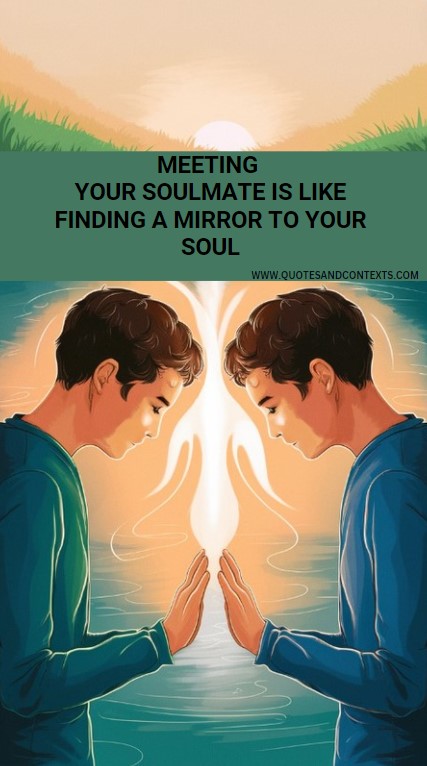 Meeting Your Soulmate Is Like Finding A Mirror To Your Soul