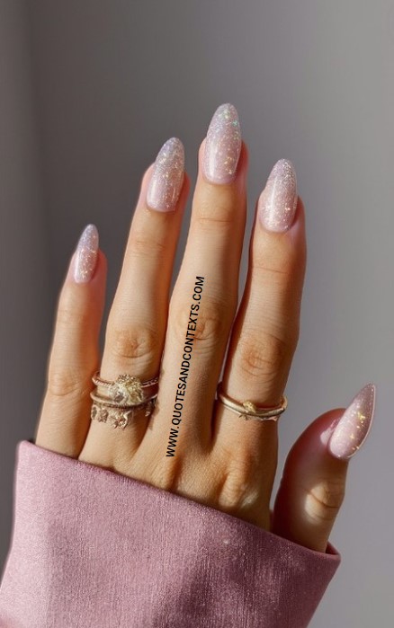 Subtle Sparkle Ethereal Nails