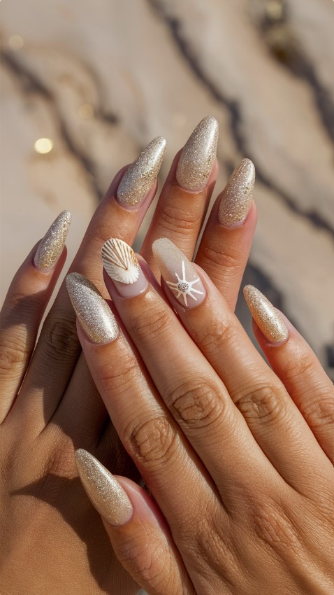 Vacation Nails - Sandy Beaches