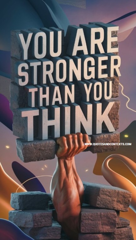 You are stronger than you think