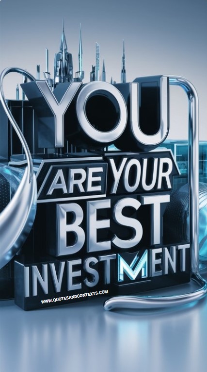 You are your best investment