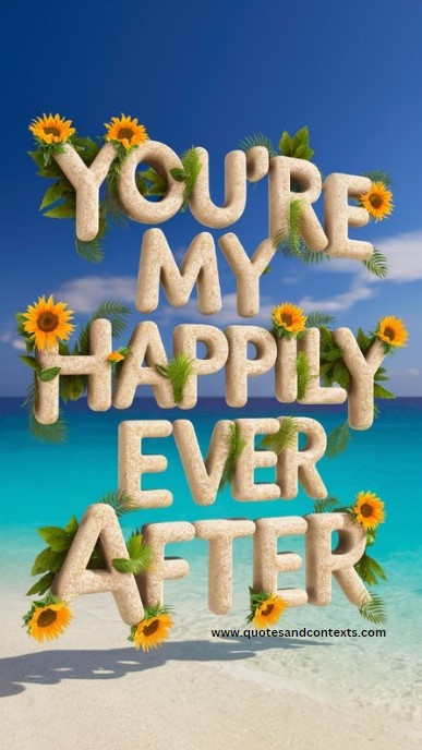 You're my happily ever after - Deep Romantic Love Quotes