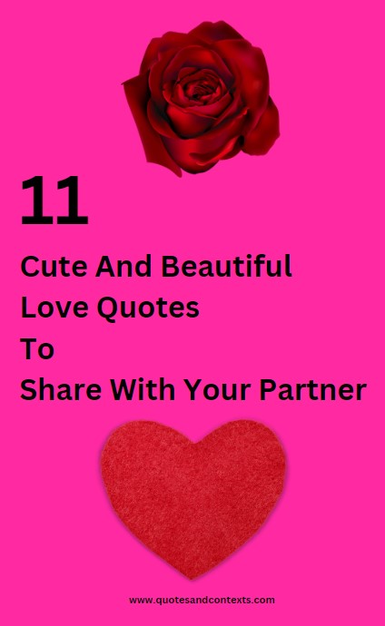 11 Cute And Beautiful Love Quotes To Share With Your Partner