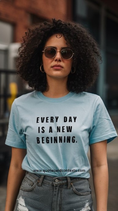 Every day is a new beginning - Uplifting Quotes