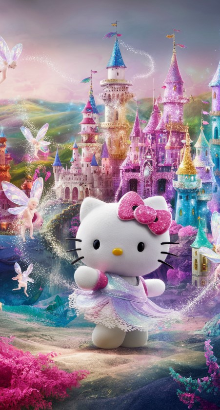 Hello Kitty in a Fantasy Land - Hello Kitty Wallpapers