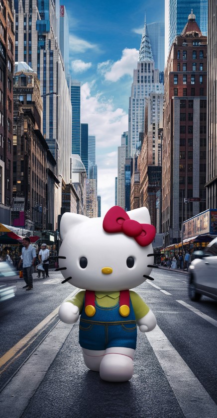 Hello Kitty in the City - Hello Kitty Wallpapers