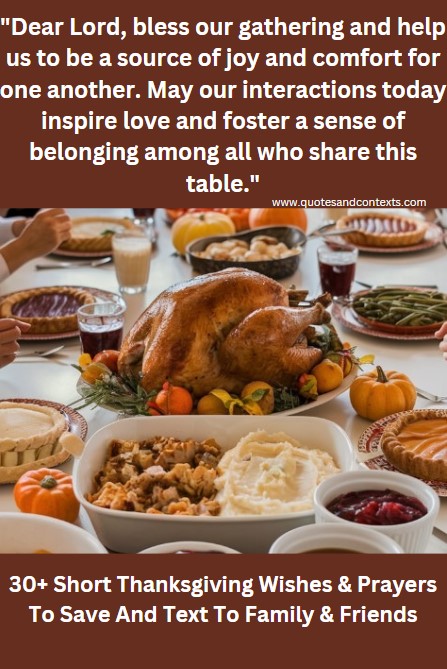 25+ Short & Cute Thanksgiving Prayers & Wishes