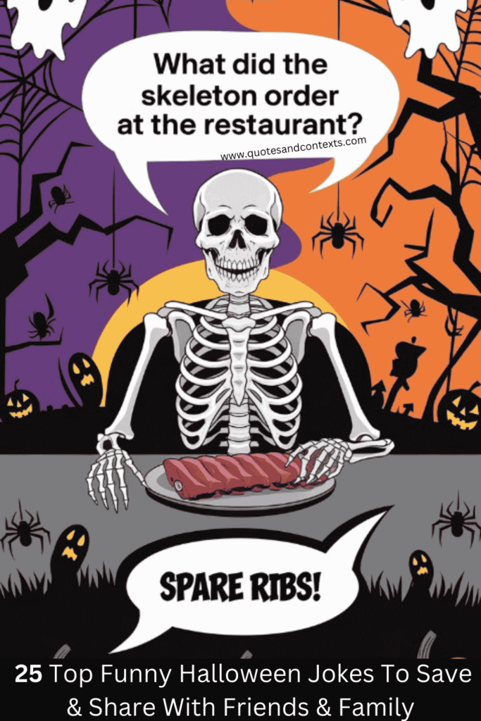 What did the skeleton order at the restaurant