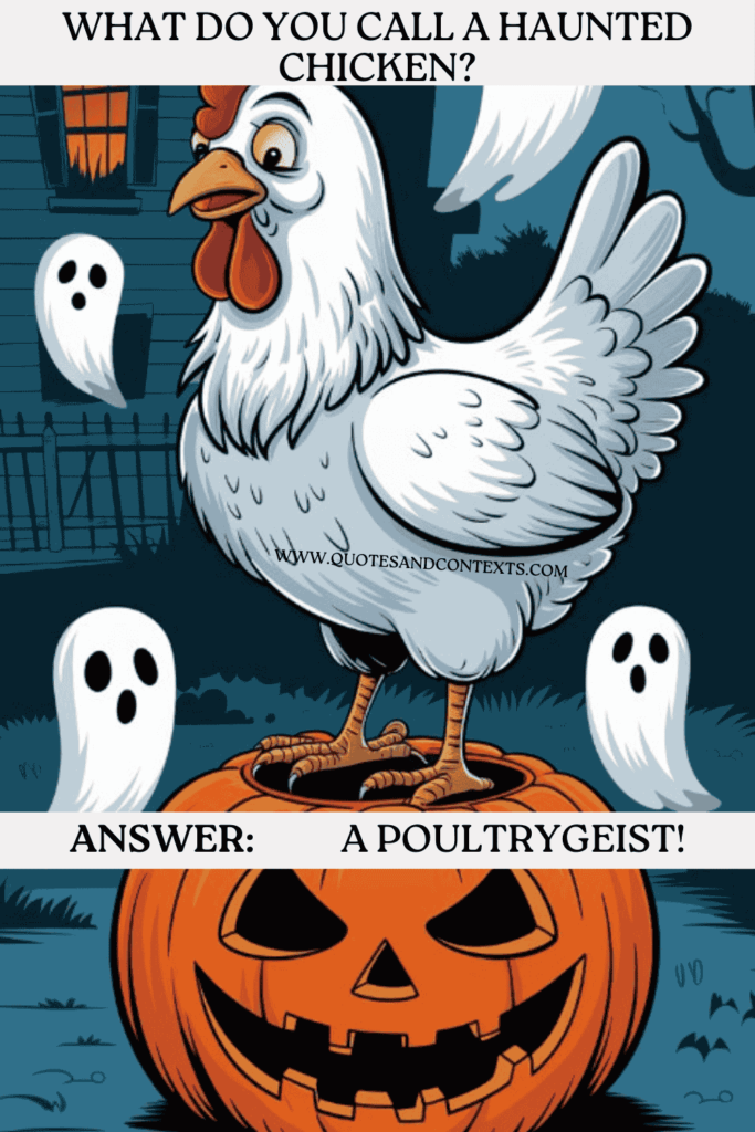 What do you call a haunted chicken 2