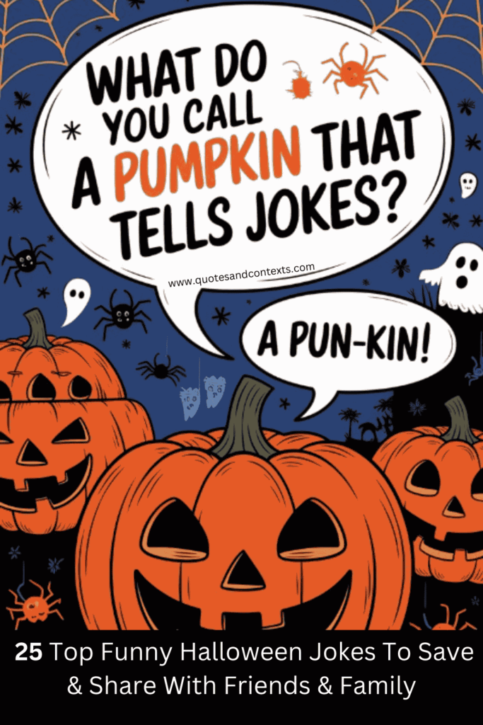 What do you call a pumpkin that tells jokes