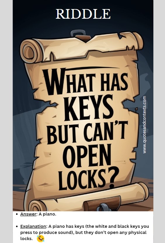 What has keys but can't open locks 2