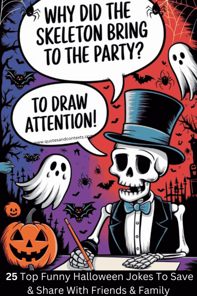 Why did the skeleton bring a pencil to the party