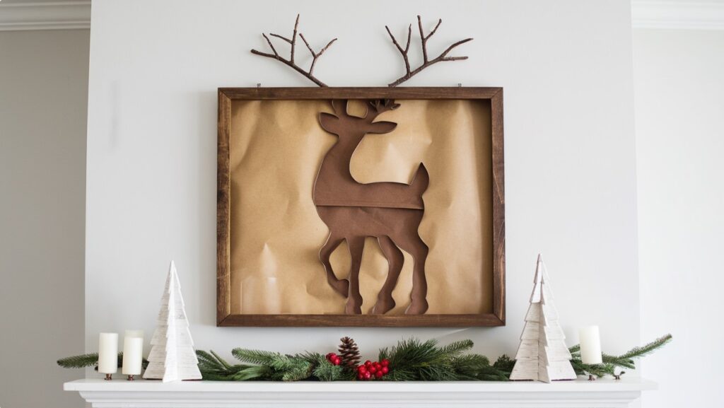 Christmas Decor Idea - CDIY Reindeer Wall Art