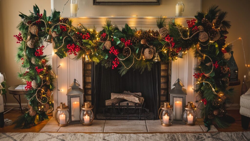 Christmas Decor Idea - Cozy Mantel Garland