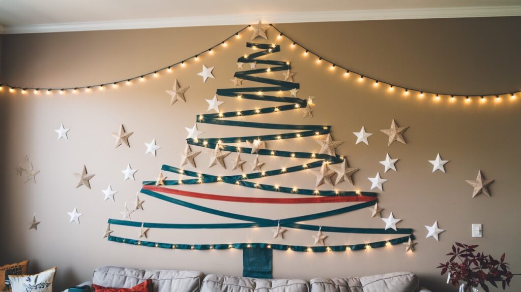 Christmas Decor Idea - DIY Christmas Tree Wall Art