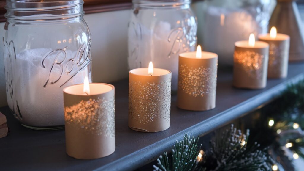 Christmas Decor Idea - DIY Festive Candleholders