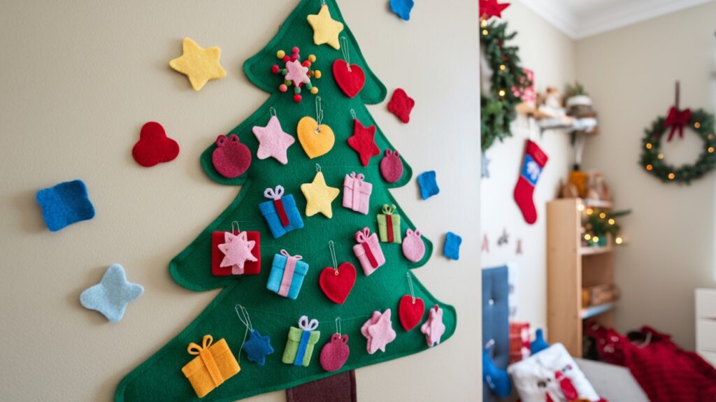 Christmas Decor Idea - Felt Christmas Tree for Kids