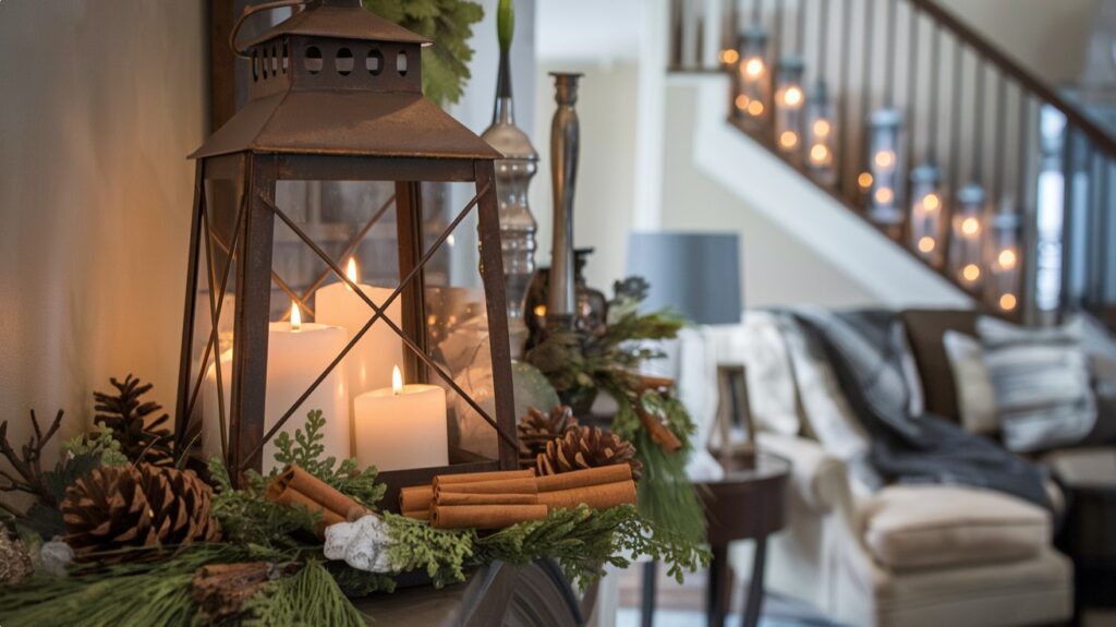 Christmas Decor Idea - Holiday-Themed Lanterns