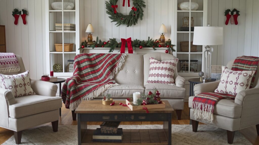 Christmas Decor Idea - Holiday-Themed Throw Blankets