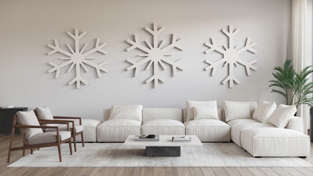 Christmas Decor Idea - Snowflake Wall Decals